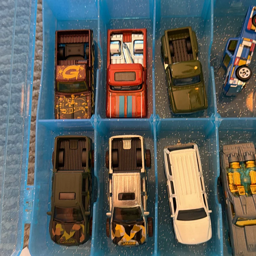 Collection of Die-Cast Chevy Toy Trucks and Cars in Storage Case - image 15 of 24