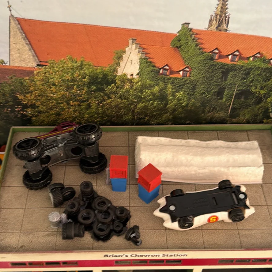 Toy Vehicle Lot With Service Station and Caboose - image 7 of 14