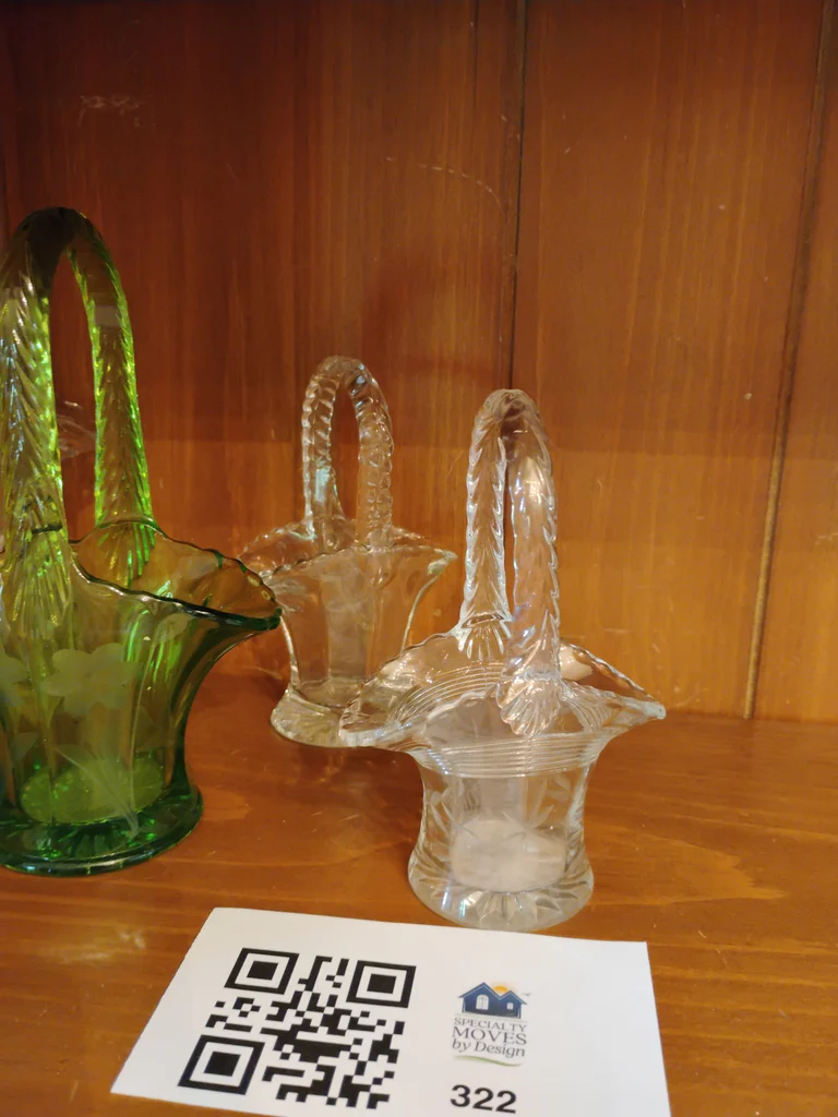 Collection of Glass Basket Figurines - image 5 of 11