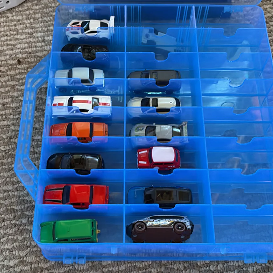 Die-Cast Toy Cars with Storage Case - image 2 of 13
