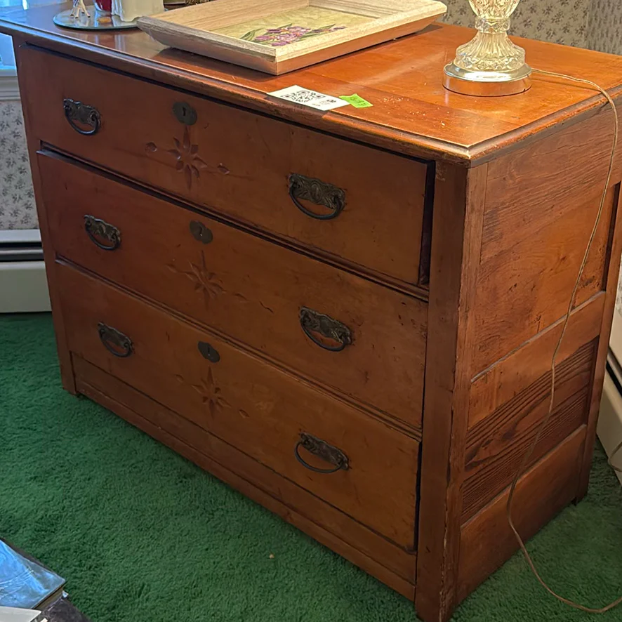Antique Eastlake Wooden Dresser Chest - image 2 of 14