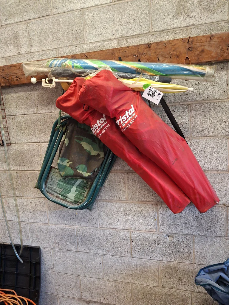 Folding Camping Chairs and Beach Umbrella - image 1 of 3