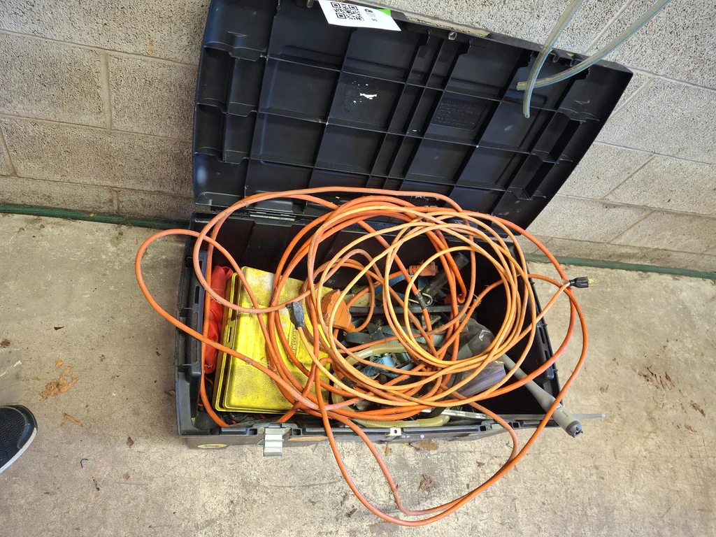 Tools and Extension Cords with Storage Tote - image 1 of 7