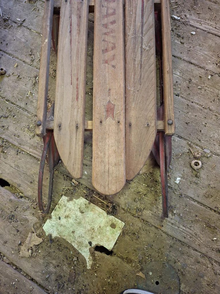 Vintage Wooden Flexible Flyer Sled - image 4 of 5