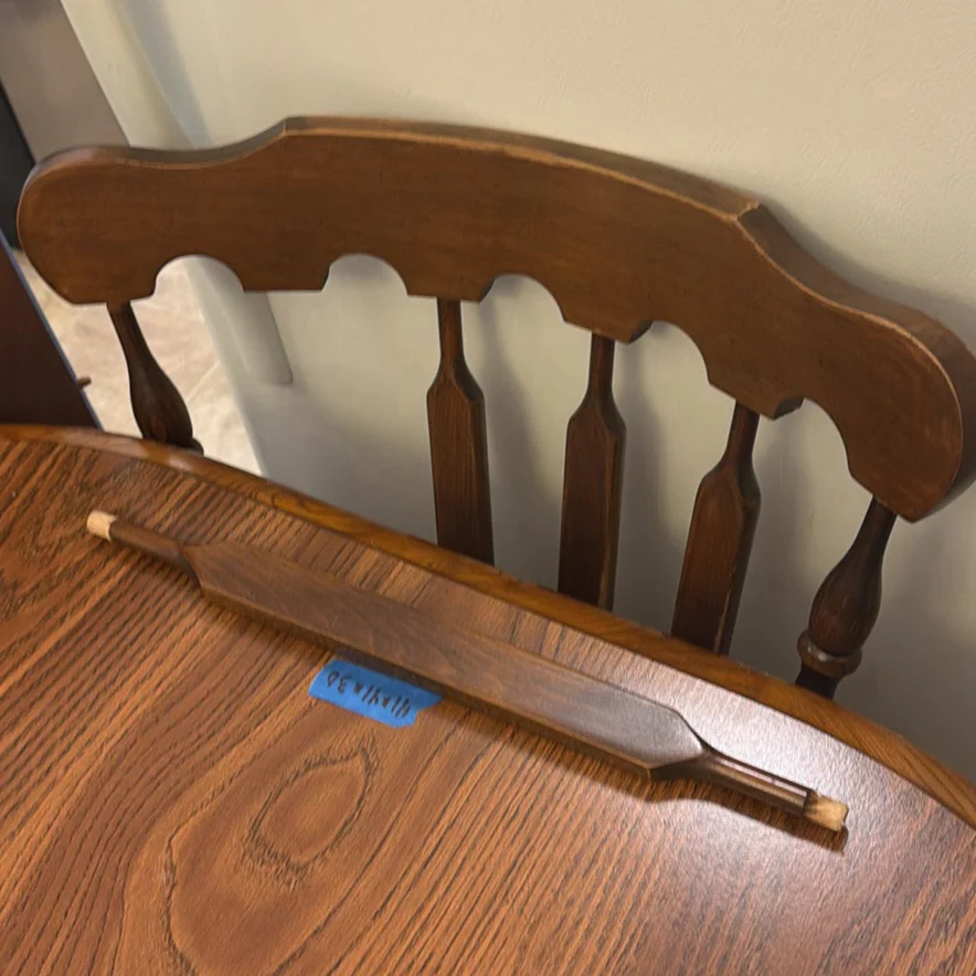 Wood Dining Table with Four Chairs and Seat Cushions - image 7 of 12