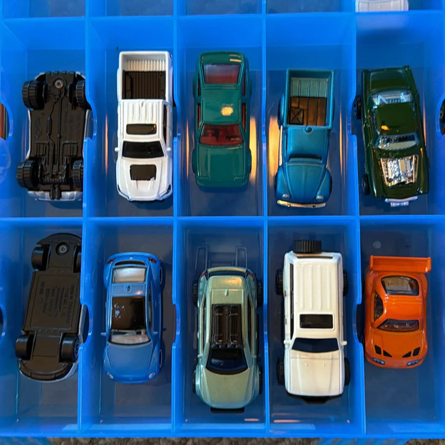 Toy Die-Cast Cars in Blue Storage Case - image 6 of 18