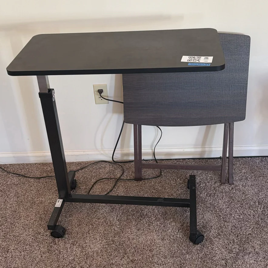 Adjustable Overbed Table and Folding Tray Table - image 1 of 7