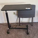 Adjustable Overbed Table and Folding Tray Table - thumbnail 1 of 7