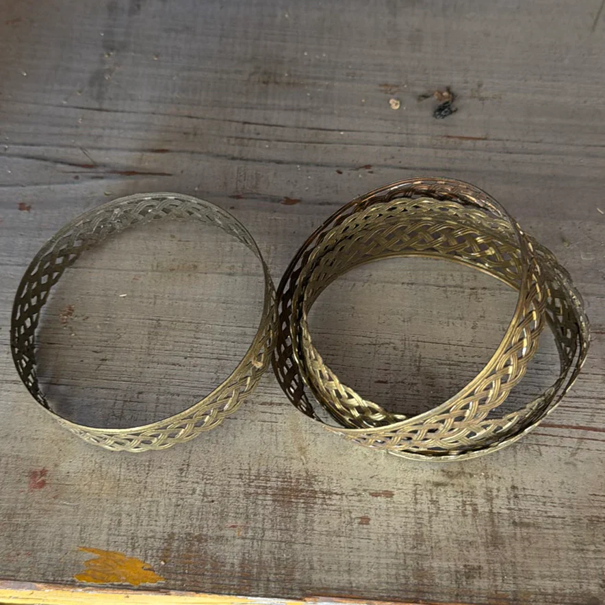 Vintage Metal Decorative Hardware and Lamp Parts - image 3 of 6