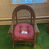 Vintage Wicker Rocking Chair - thumbnail 2 of 13