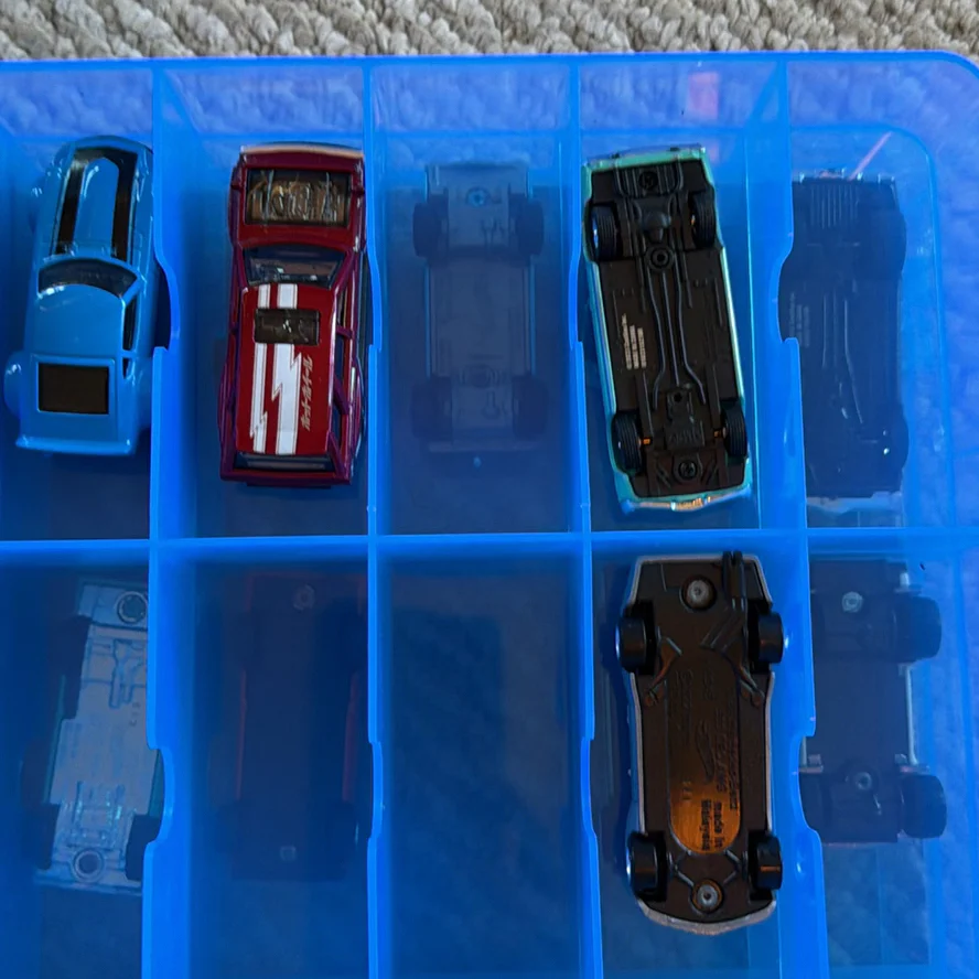 Die-Cast Toy Cars in Blue Storage Case - image 7 of 18