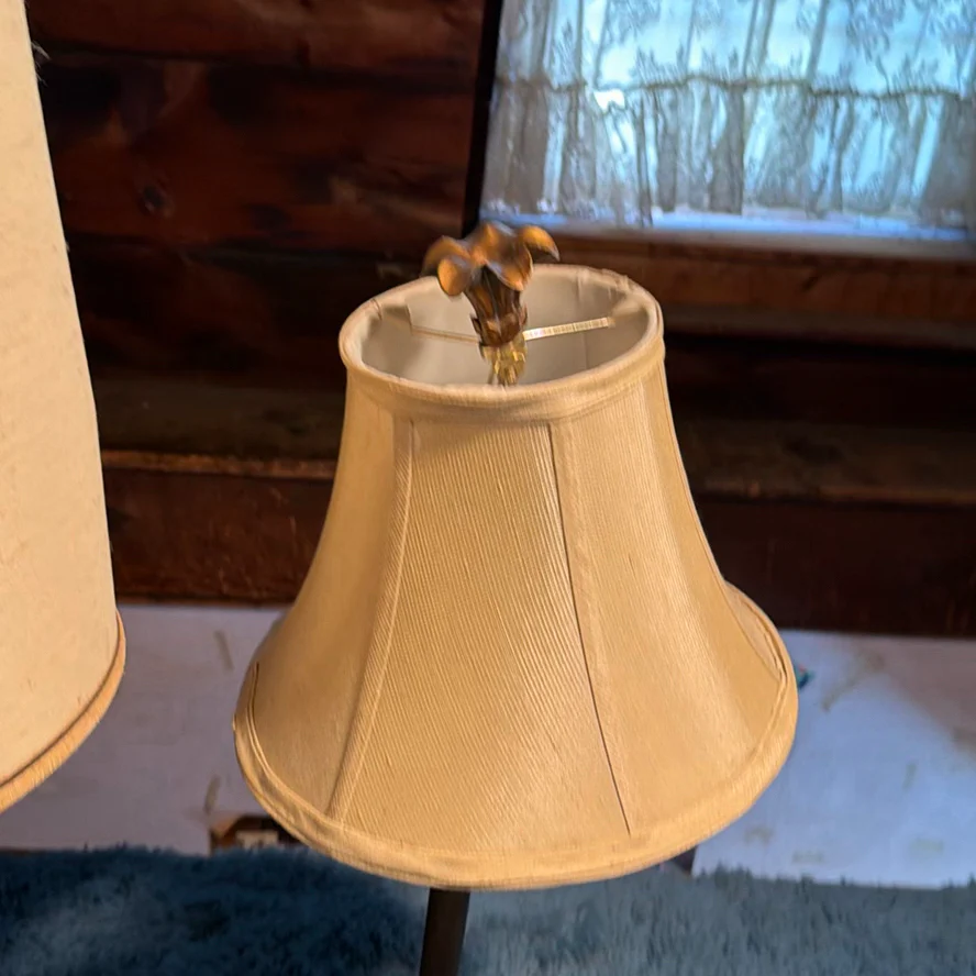 Three Lamps With Shades - image 10 of 11