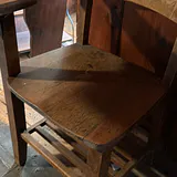 Vintage Wooden School Desk Chair Combination - thumbnail 4 of 7