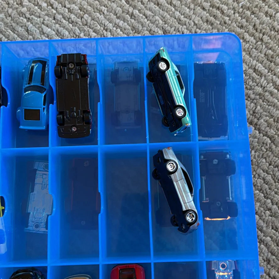 Die-Cast Toy Cars in Blue Storage Case - image 6 of 18