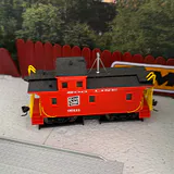 Toy Vehicle Lot With Service Station and Caboose - thumbnail 4 of 14