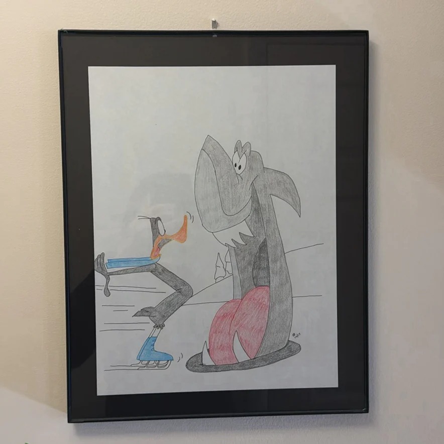 Framed Cartoon Character Drawings - image 6 of 8