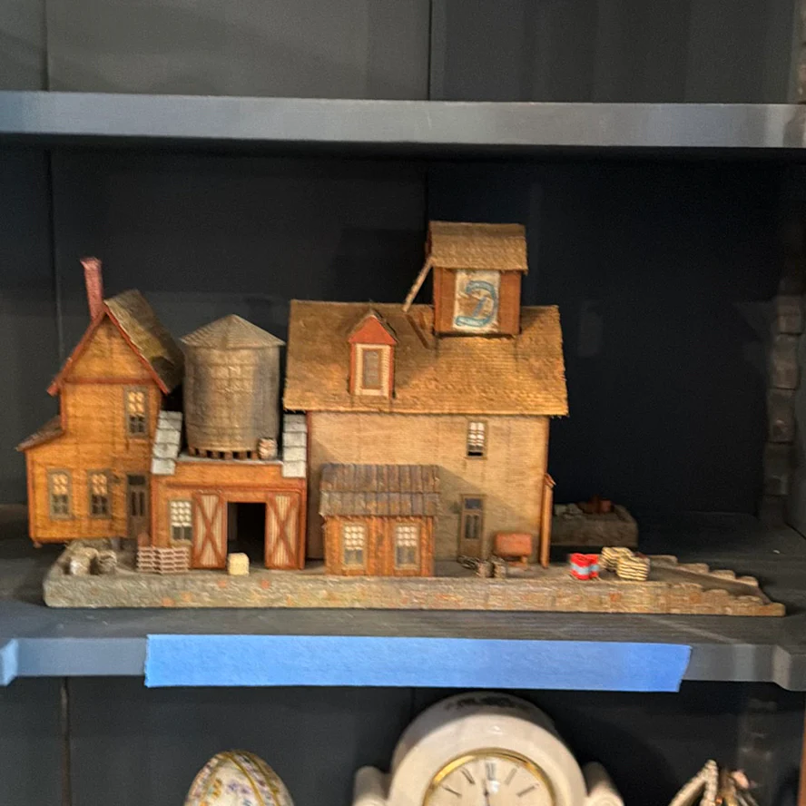 Miniature Industrial Building Model and Small Shed - image 1 of 7
