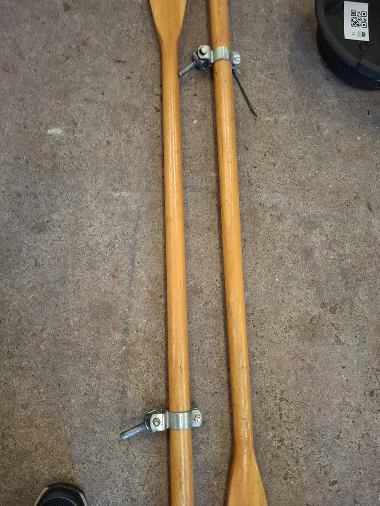 Pair of Wooden Boat Oars - image 3 of 5
