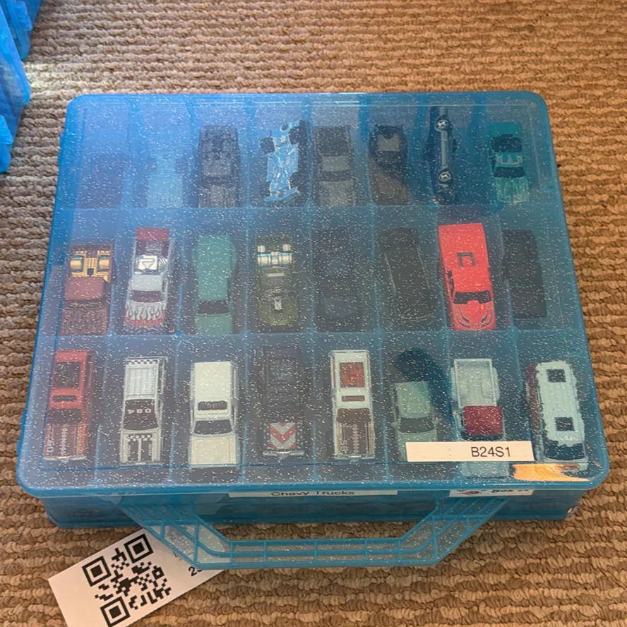 Collection of Die-Cast Chevy Toy Trucks and Cars in Storage Case - image 2 of 24
