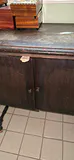 Vintage Wood Drop-Leaf Cabinet Table - thumbnail 6 of 10