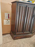 Dark Wood Two-Door Storage Cabinet - thumbnail 2 of 11