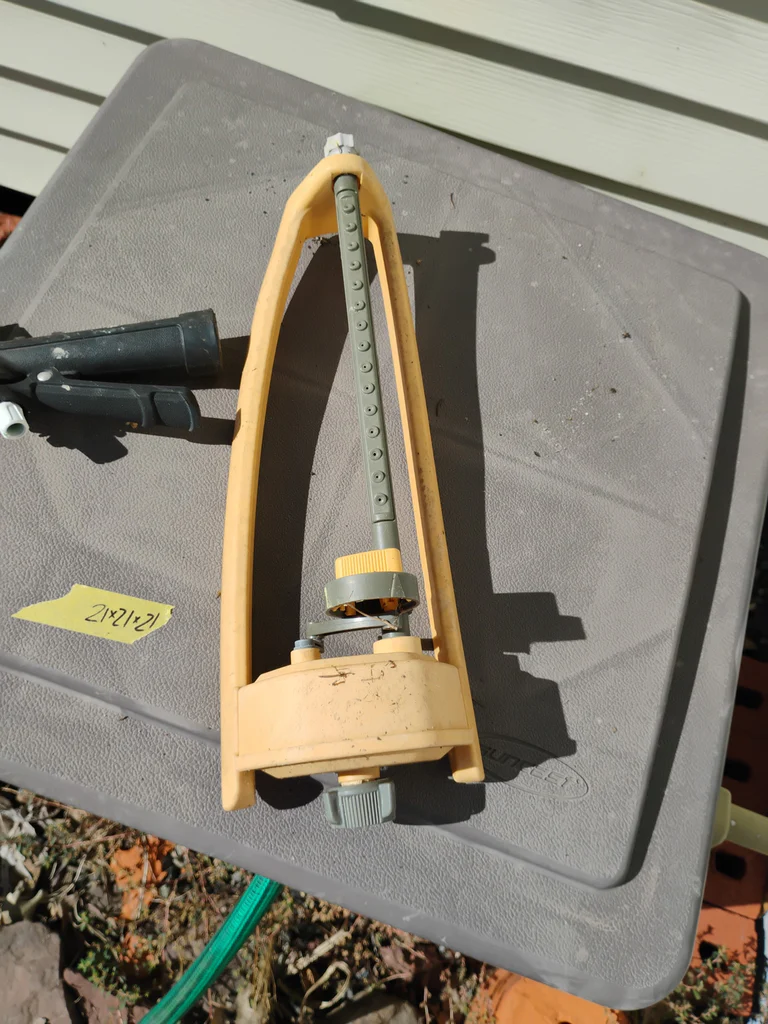 Garden Hose Reel Box with Hose and Sprinkler Attachments - image 3 of 7