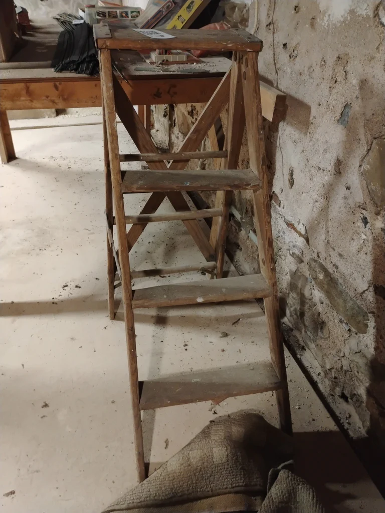 Wooden Folding Step Ladder - image 2 of 4