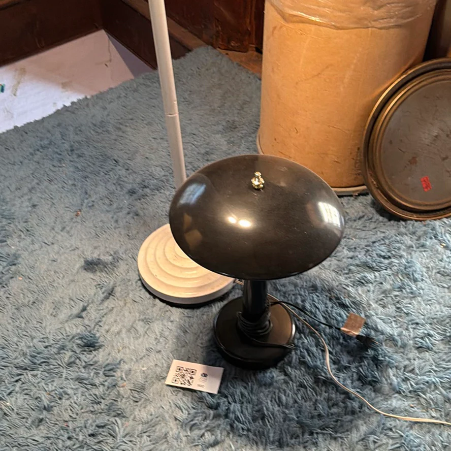 Multi-Head Floor Lamp and Black Table Lamp - image 2 of 9