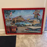 Wooden Wall Display Case and Route 66 Puzzle Artwork - thumbnail 8 of 13