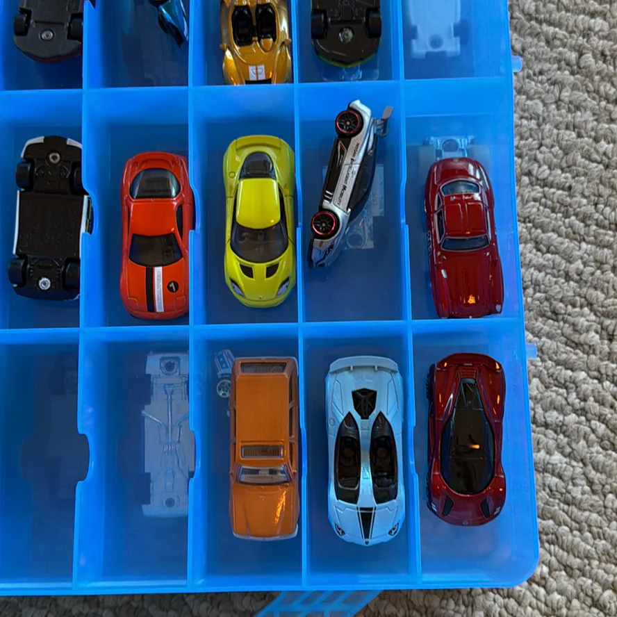 Die-Cast Toy Cars in Blue Storage Case - image 6 of 20