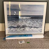 Framed Ocean Wave Print and Renoir Museum Poster - thumbnail 3 of 11