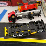 Toy Vehicle Lot With Service Station and Caboose - thumbnail 3 of 14