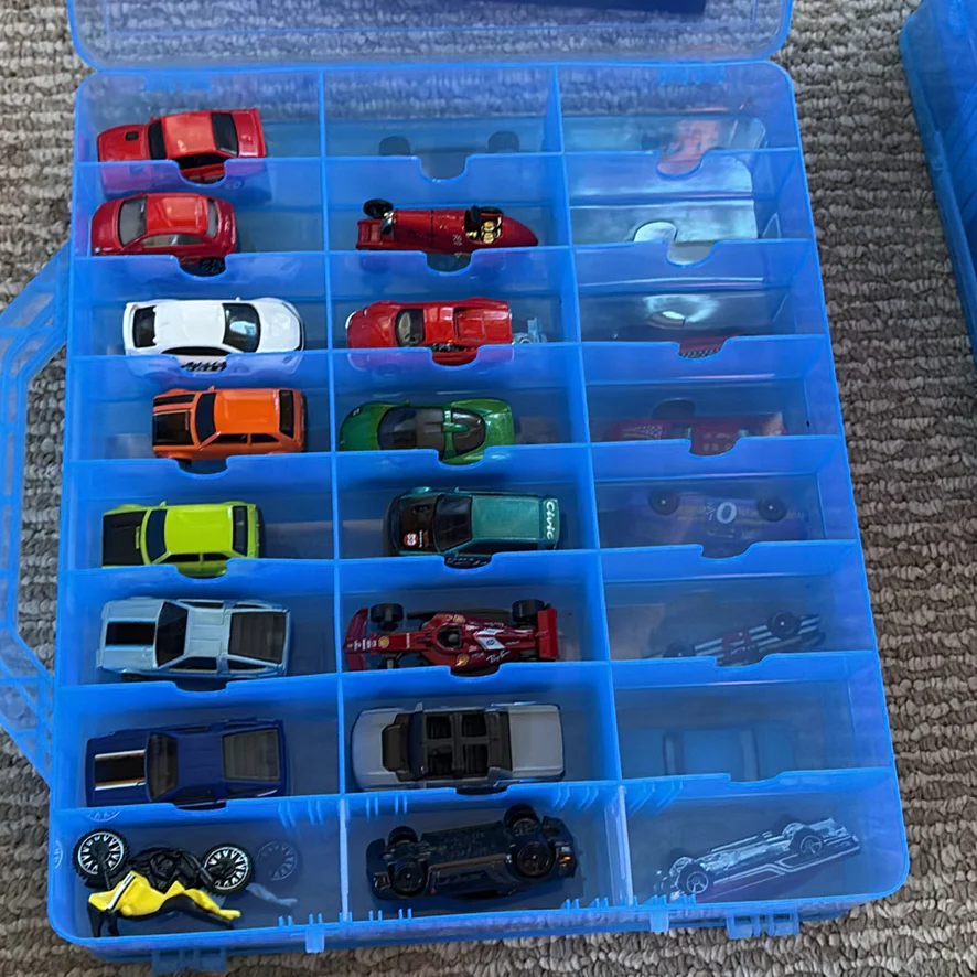 Die-Cast Toy Cars in Blue Storage Case - image 34 of 45