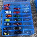 Die-Cast Toy Cars in Blue Storage Case - thumbnail 34 of 45