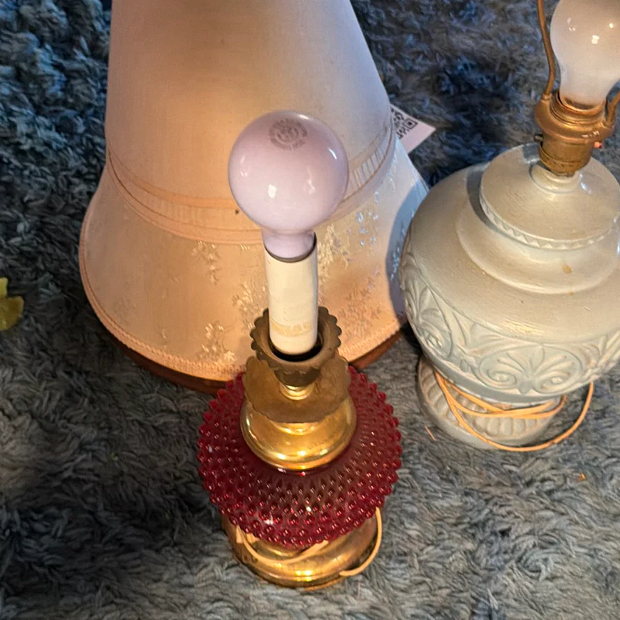 Two Table Lamps and Shades - image 5 of 7