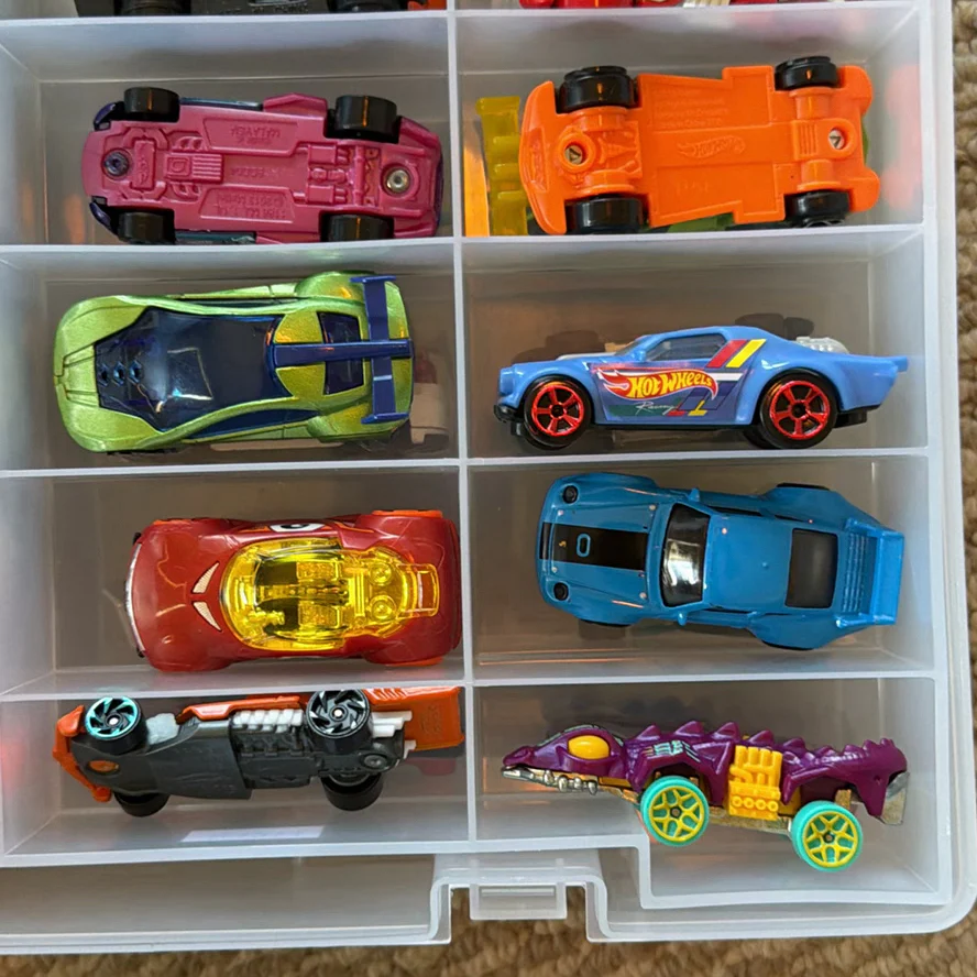 Toy Cars and Plastic Storage Case - image 9 of 24