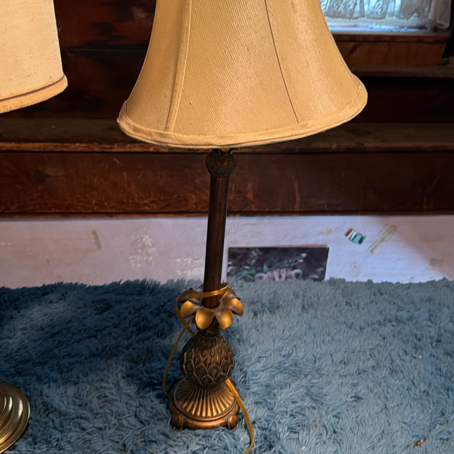 Three Lamps With Shades - image 9 of 11