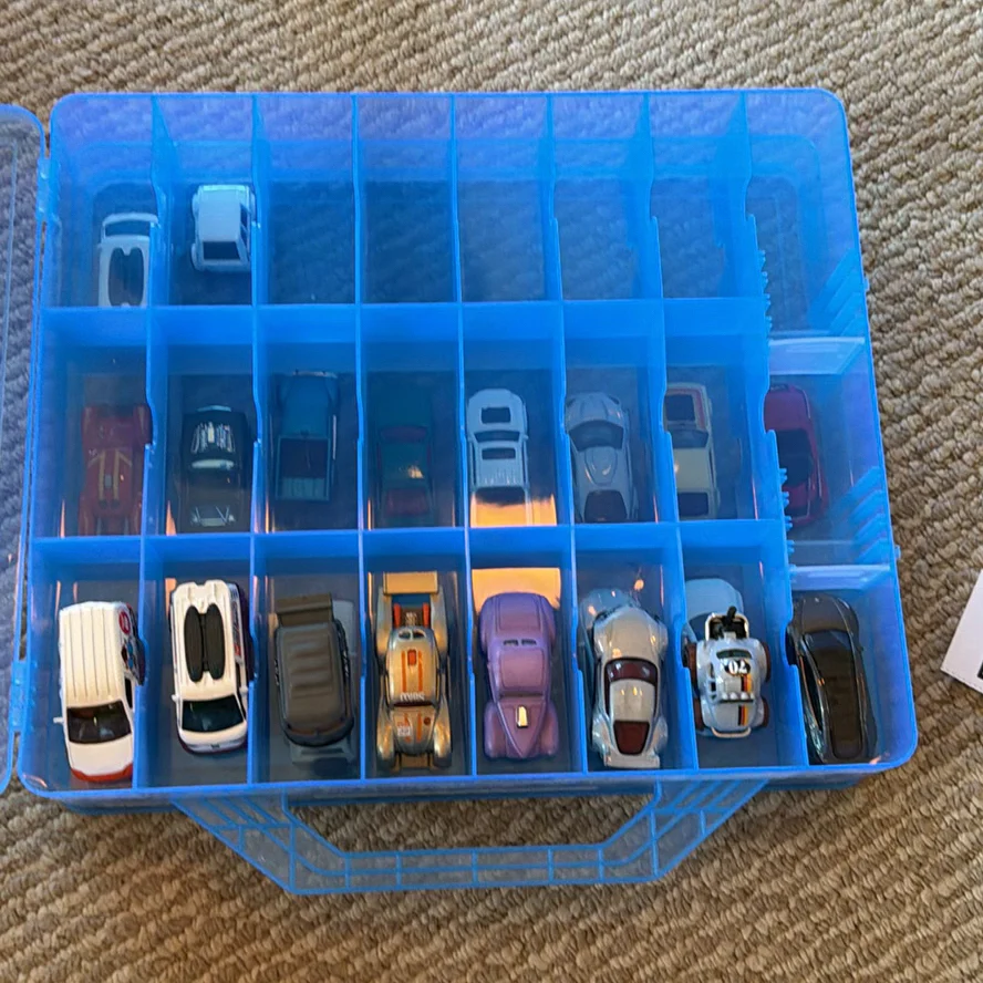 Toy Die-Cast Cars in Blue Storage Case - image 12 of 18