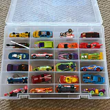 Toy Cars and Plastic Storage Case - thumbnail 1 of 24