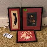 Three Framed Decorative Art Pieces - thumbnail 1 of 8