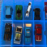 Die-Cast Toy Cars in Blue Storage Case - thumbnail 4 of 11
