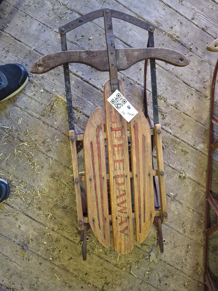 Speedaway Wooden Snow Sled - image 2 of 5