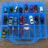 Die-Cast Toy Cars in Blue Storage Case - thumbnail 1 of 11