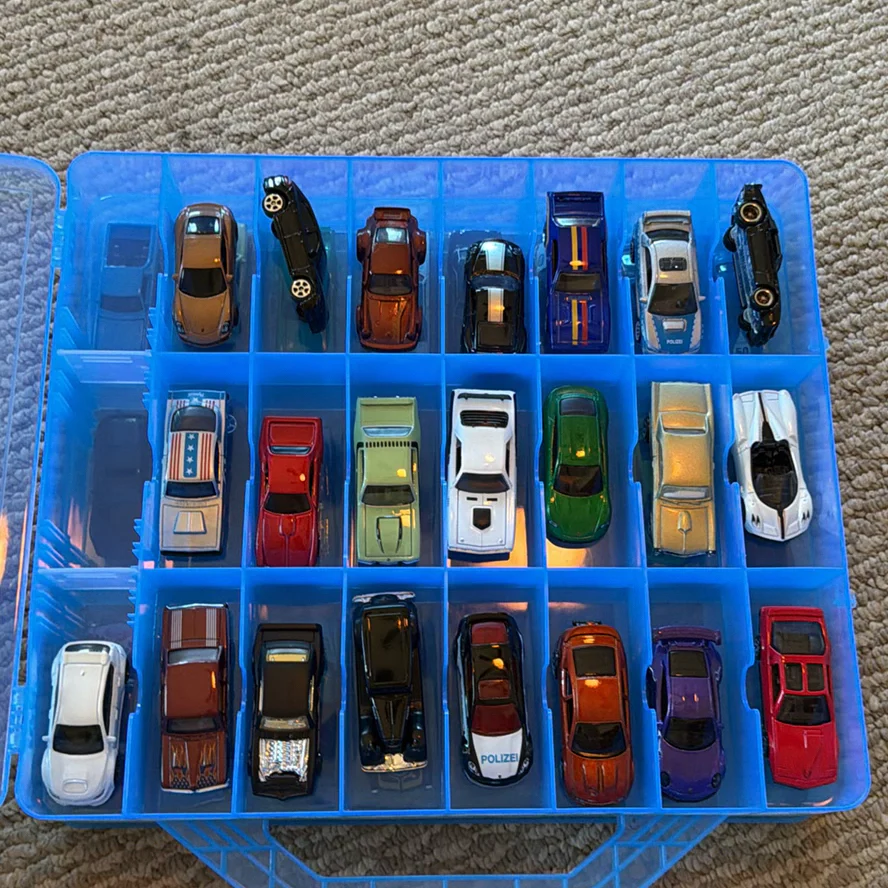 Toy Die-Cast Cars in Blue Storage Case - image 12 of 20