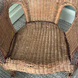 Wicker Armchair with Seat Cushions - thumbnail 4 of 10