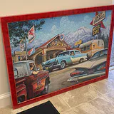 Wooden Wall Display Case and Route 66 Puzzle Artwork - thumbnail 9 of 13