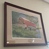 Framed Griesemer's Covered Bridge Print by Alice Gerhart - thumbnail 1 of 10