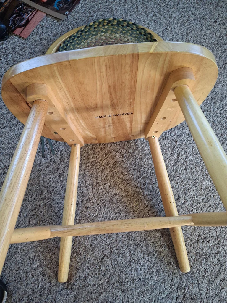 Dining Chairs with Braided Seat Cushions - image 9 of 10