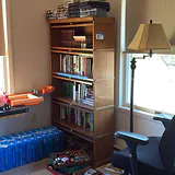 Bookcase With Glass Sliding Doors - thumbnail 3 of 10
