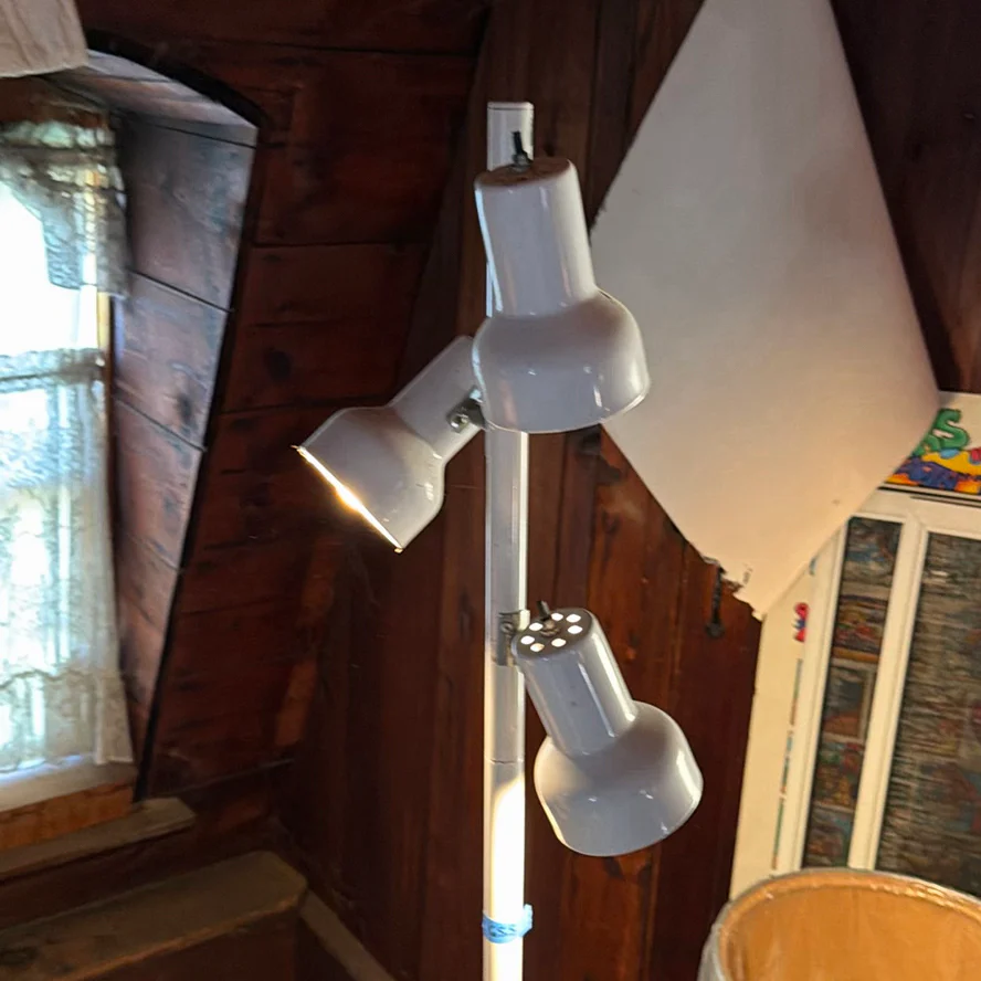 Multi-Head Floor Lamp and Black Table Lamp - image 3 of 9
